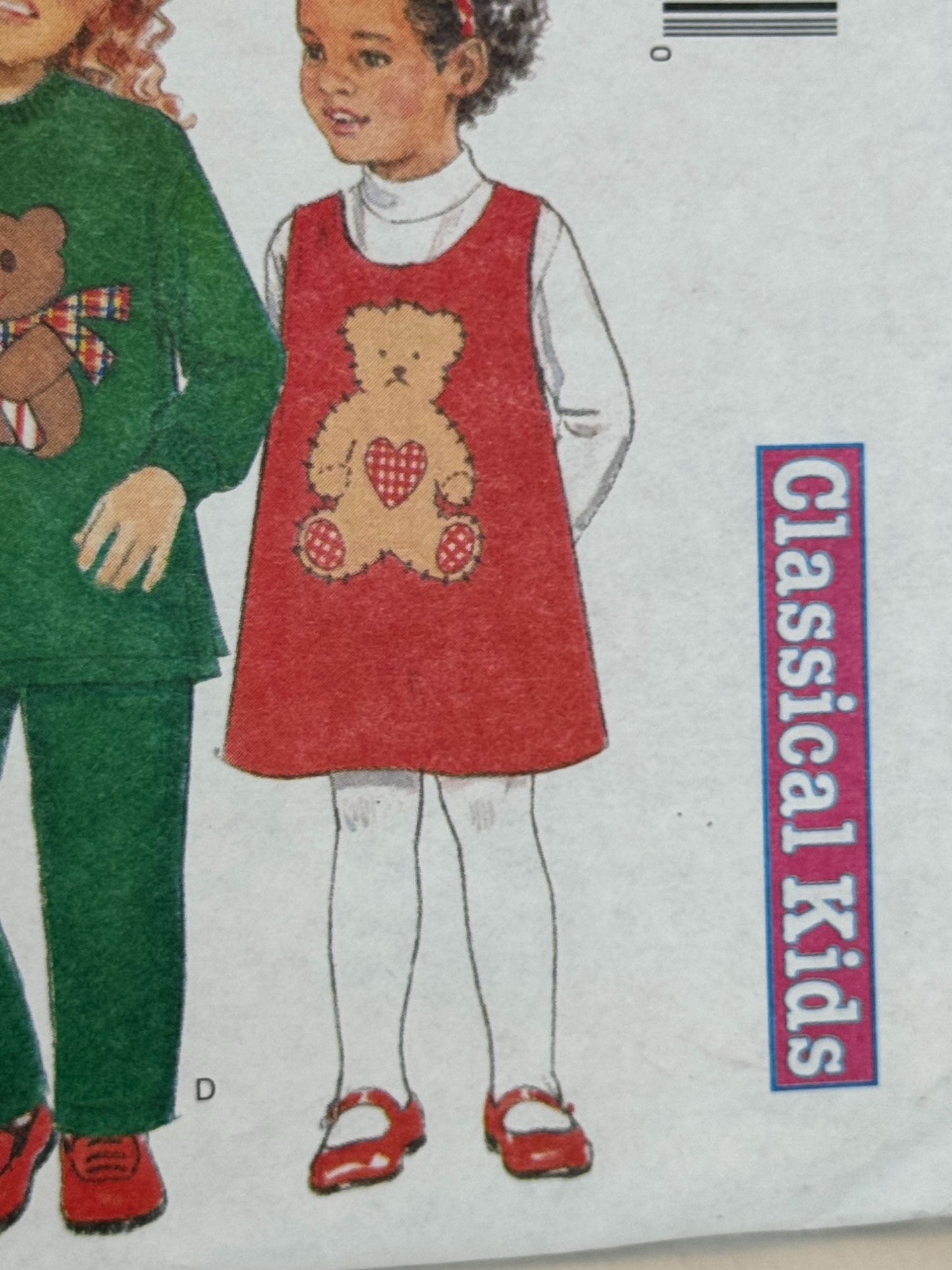 Butterick Sewing Pattern 4650 Kids Holiday Dress Jumpers Outfit Girls 2-5 Uncut