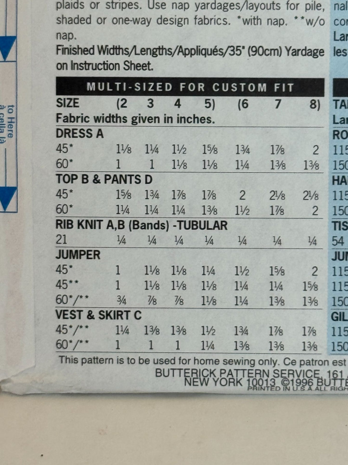 Butterick Sewing Pattern 4650 Kids Holiday Dress Jumpers Outfit Girls 2-5 Uncut