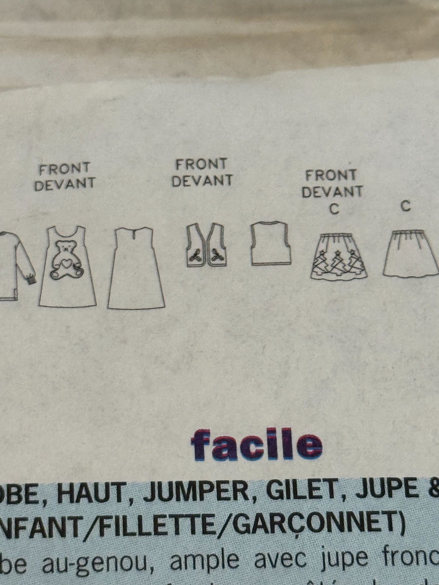 Butterick Sewing Pattern 4650 Kids Holiday Dress Jumpers Outfit Girls 2-5 Uncut