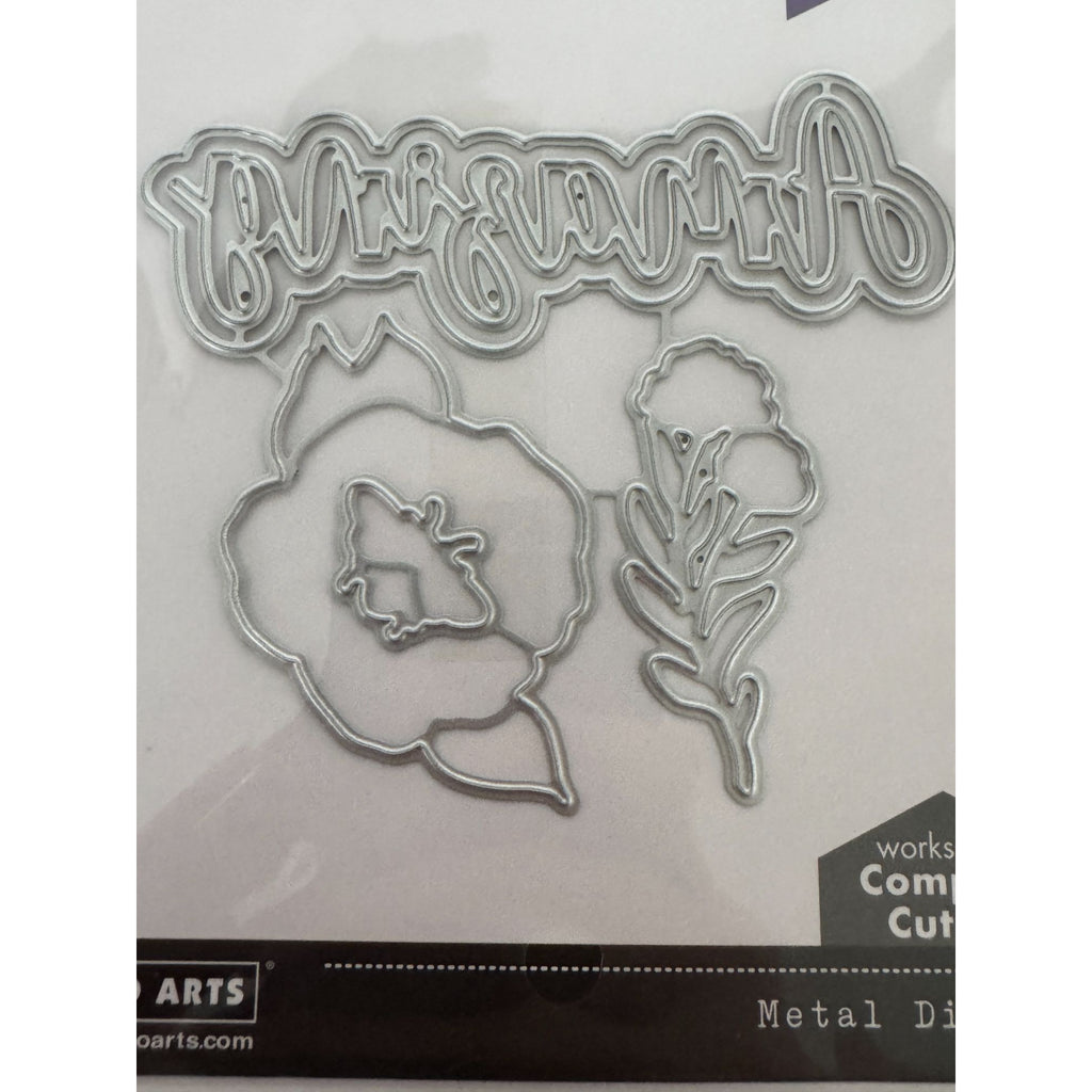 Hero Arts Fancy Dies Amazing Word Metal Die Set Flower Paper Crafts Cardmaking