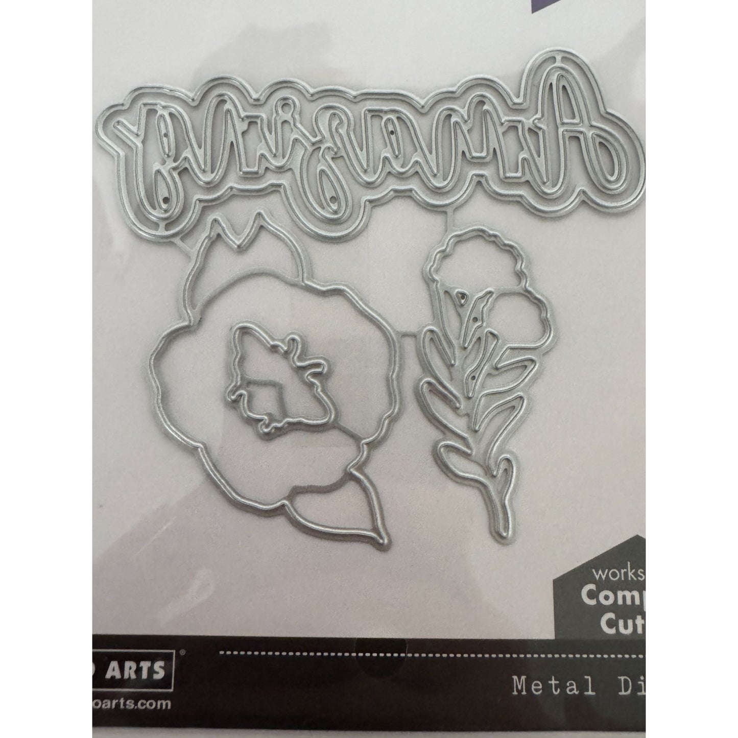 Hero Arts Fancy Dies Amazing Word Metal Die Set Flower Paper Crafts Cardmaking