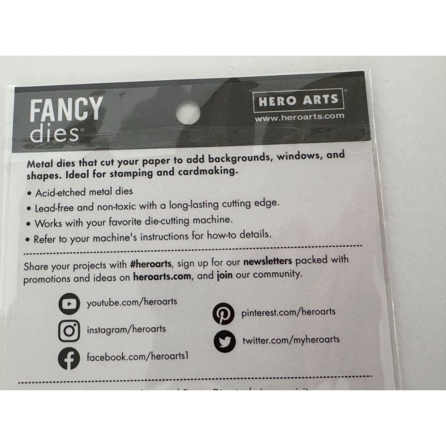 Hero Arts Fancy Dies Amazing Word Metal Die Set Flower Paper Crafts Cardmaking