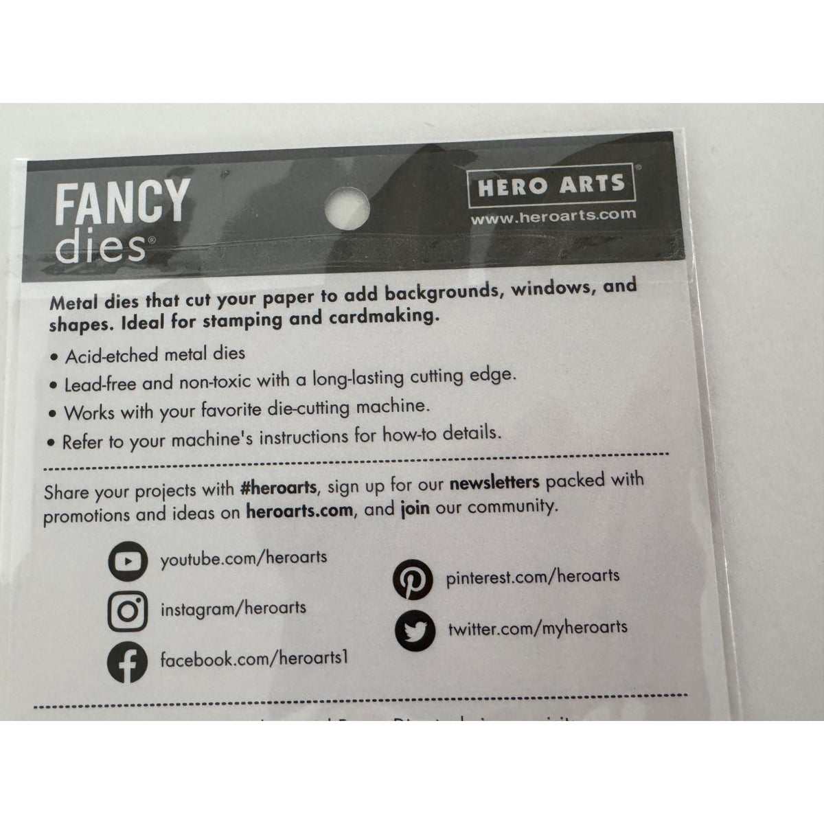 Hero Arts Fancy Dies Amazing Word Metal Die Set Flower Paper Crafts Cardmaking