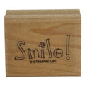Stampin Up Rubber Stamp Smile Word Flower Friendship Card Making Sentiment Word