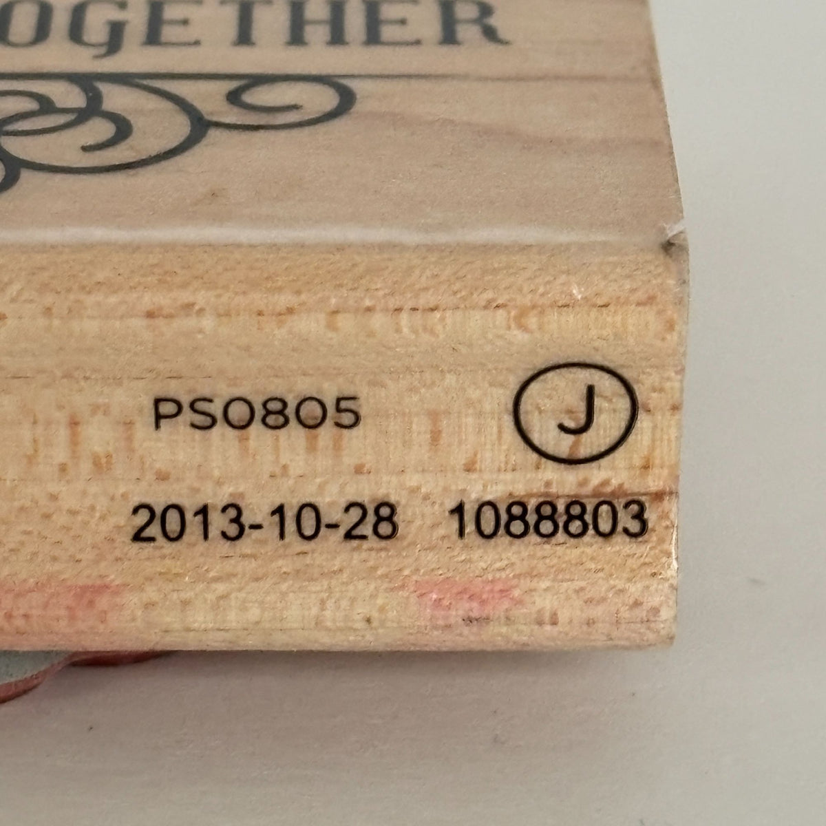 Hampton Art Rubber Stamp Friendship Cardmaking Funny Humor Girl Friends Laugh Stick Together Wooden