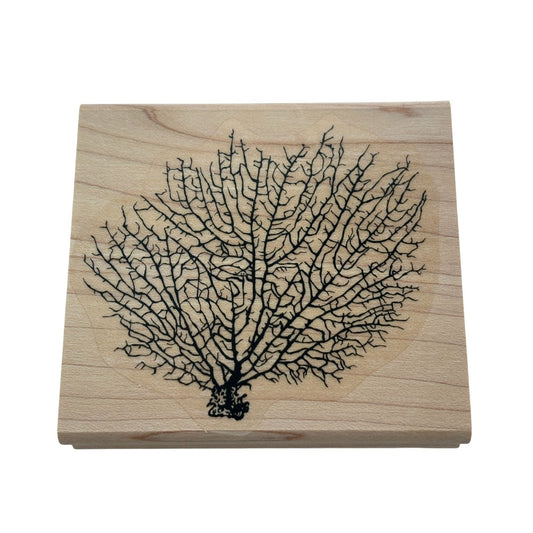 Stampin Up Rubber Stamp Seaweed Coral Ocean Sea Life Background Card Making Art