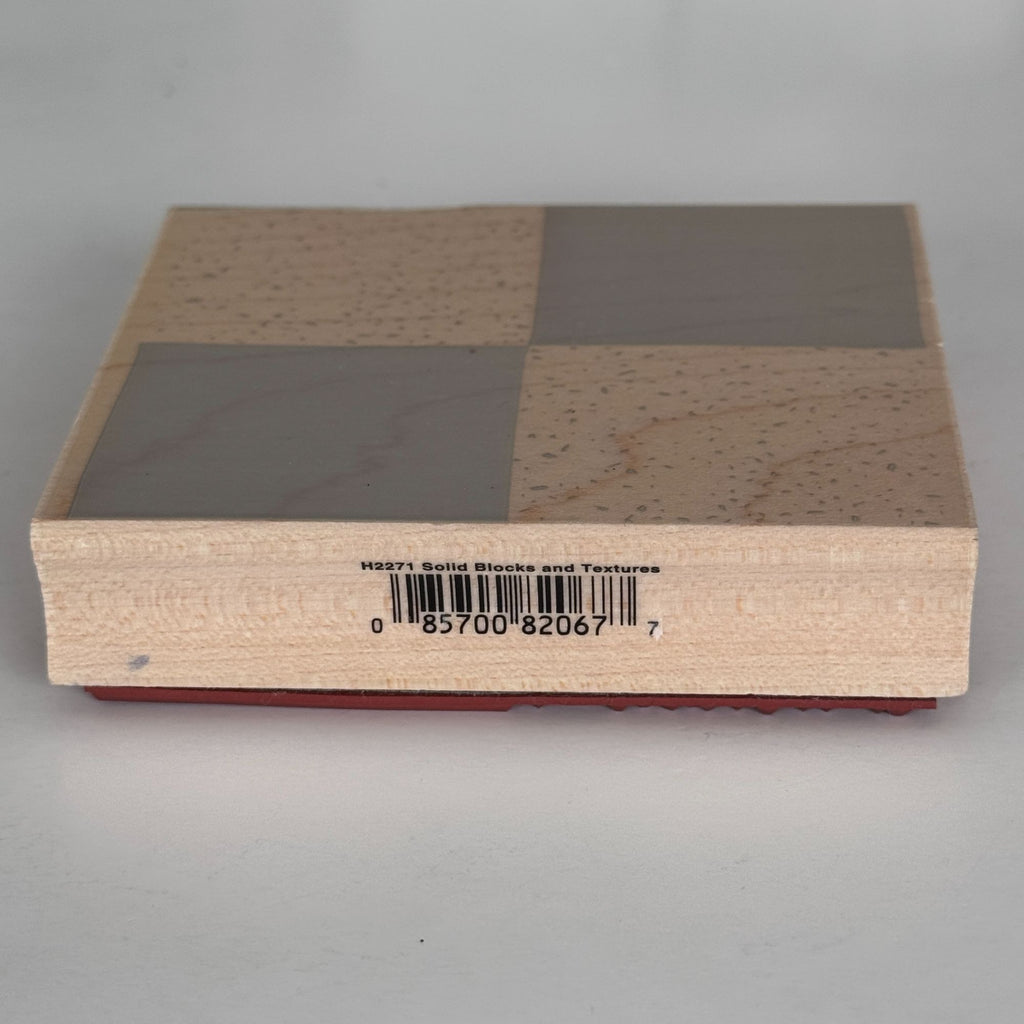 Hero Arts Rubber Stamp Solid Blocks Textures Checkerboard Layered Background Geometric Cardmaking Paper Crafting