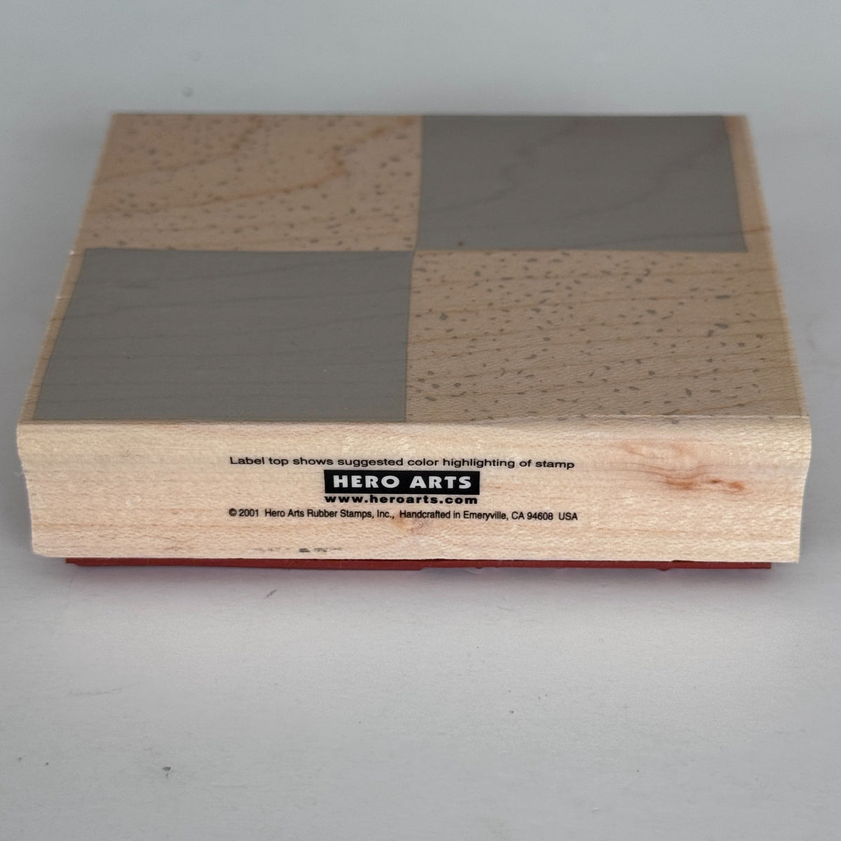 Hero Arts Rubber Stamp Solid Blocks Textures Checkerboard Layered Background Geometric Cardmaking Paper Crafting