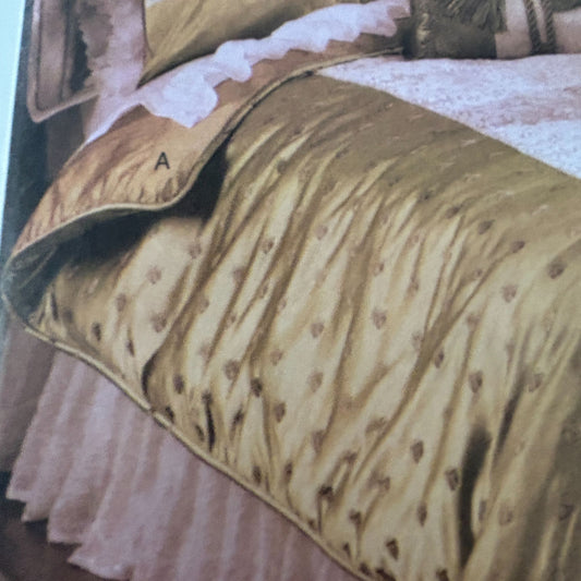 Vogue Decor Sewing Pattern V7921 Bedroom Duvet Cover Bed Skirt Sham Pillow Cover