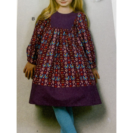 McCalls Sewing Pattern M6781 Laura Ashley Dress Top Leggings Girls 12M-3T Easy