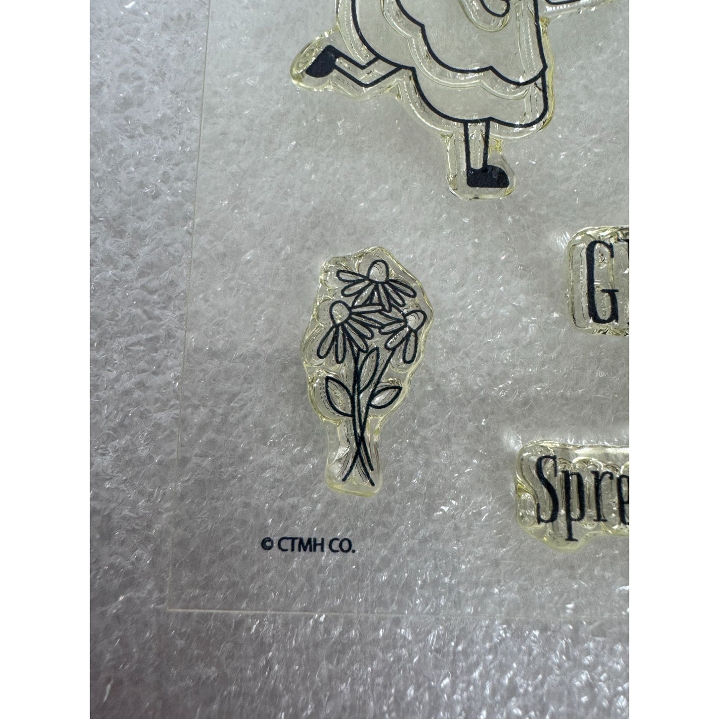CTMH My Acrylix Acrylic Stamp Set Lovely Garden Be True to Who You Are Grow Love