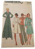 Butterick Sewing Pattern 4028 Dress Shirt Skirt Pants 1970s Vintage Retro 8 UC