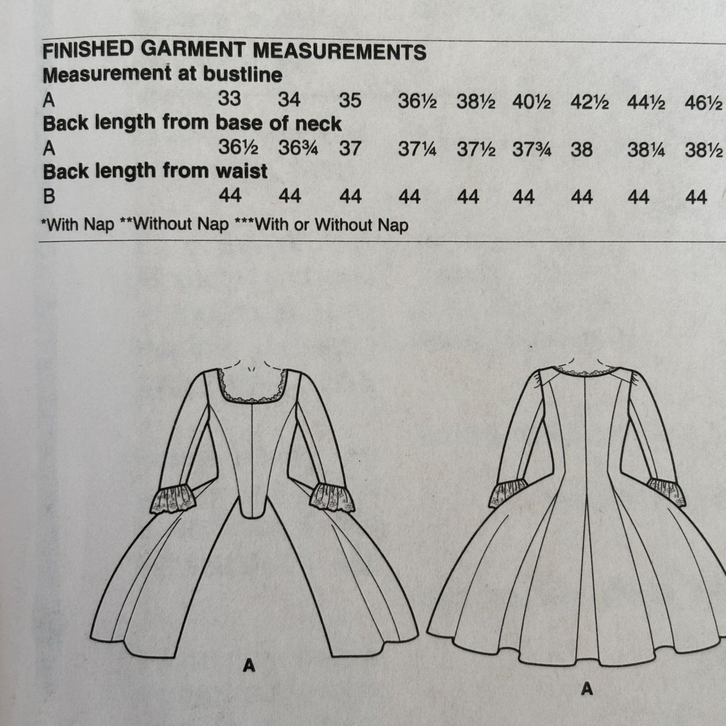 McCalls Sewing Pattern M7916 Outlander Costume Dress Caraco Jacket Pleated Full Skirt 14-22 Uncut