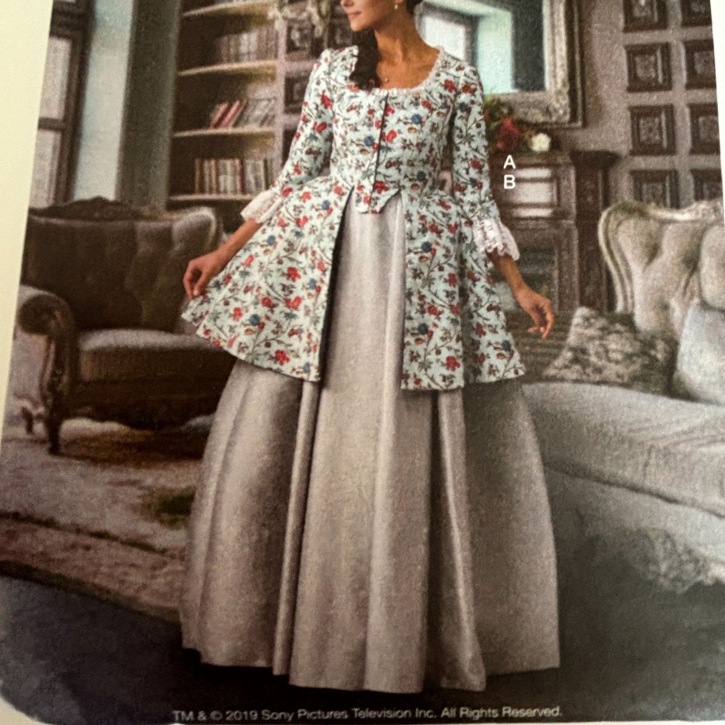 McCalls Sewing Pattern M7916 Outlander Costume Dress Caraco Jacket Pleated Full Skirt 14-22 Uncut