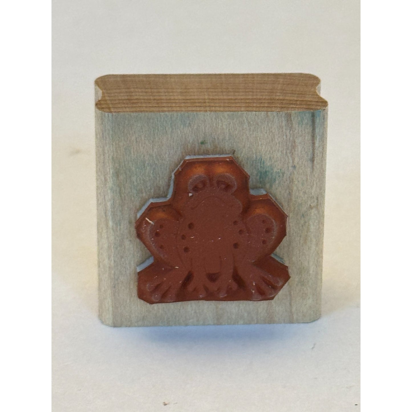 Stampin Up Rubber Stamp Frog Toad Unhappy Face Animal Scrapbooking Card Making