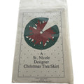 St Nicole Designer Christmas Tree Skirt Quilting Pattern Holiday Home Decor 1983