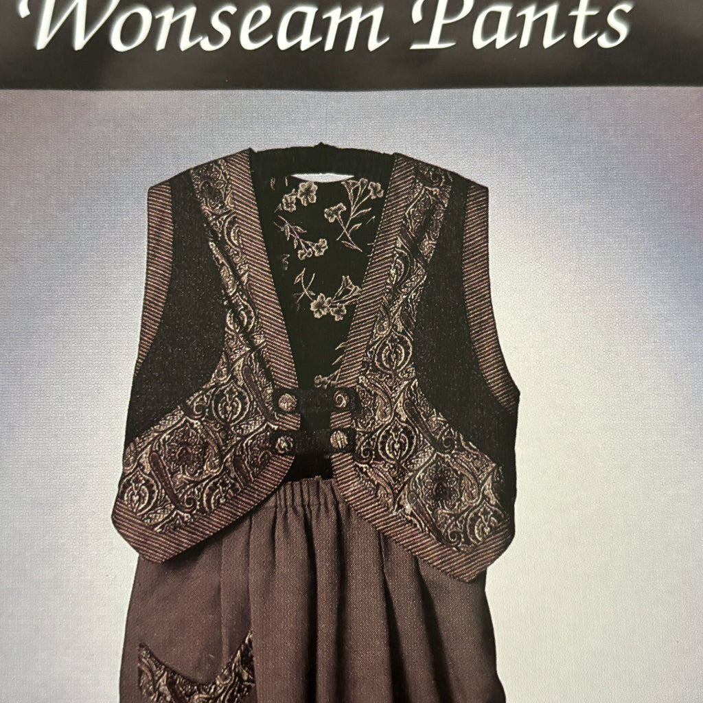 Misses Outfit Sewing Pattern Vest One Seam Pants Wide Leg Culottes Mirman Uncut