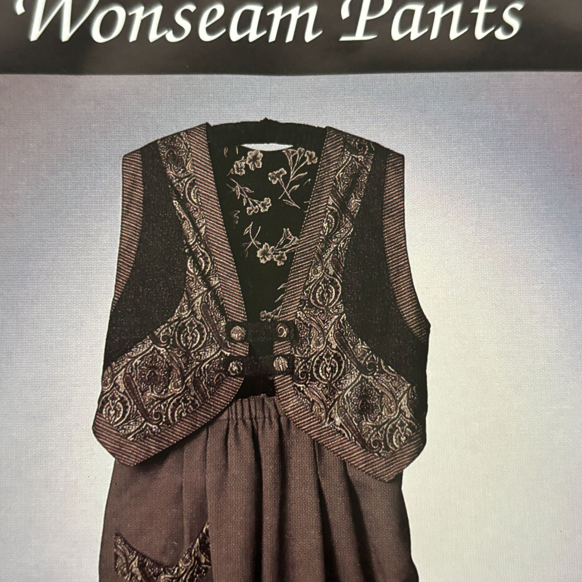 Misses Outfit Sewing Pattern Vest One Seam Pants Wide Leg Culottes Mirman Uncut