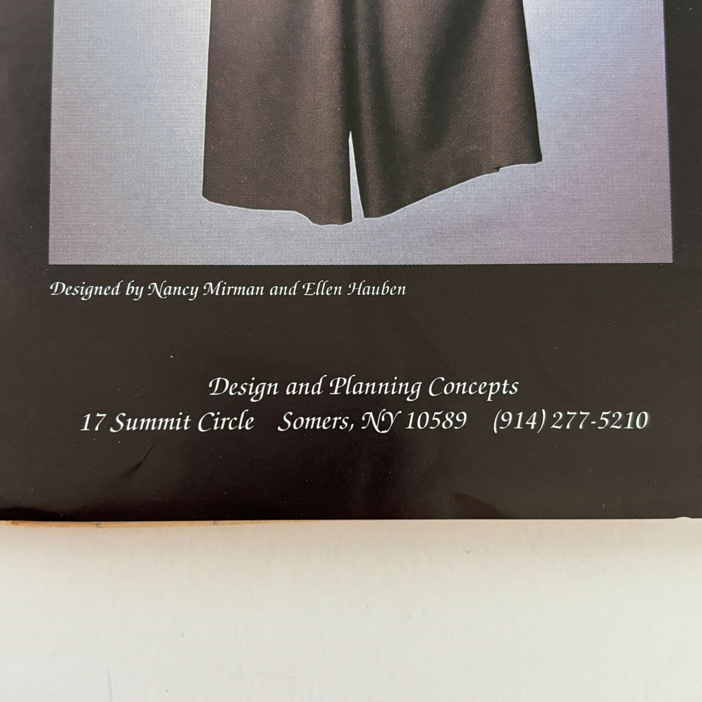 Misses Outfit Sewing Pattern Vest One Seam Pants Wide Leg Culottes Mirman Uncut