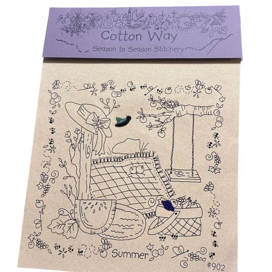 Cotton Way Season to Season Stitchery Embroidery Pattern Summer Country Charms