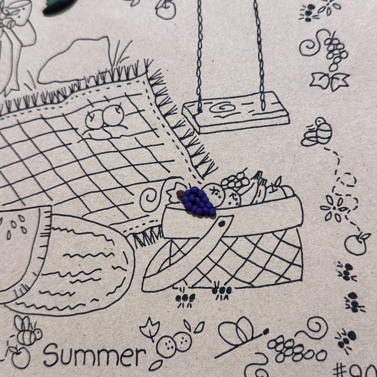Cotton Way Season to Season Stitchery Embroidery Pattern Summer Country Charms