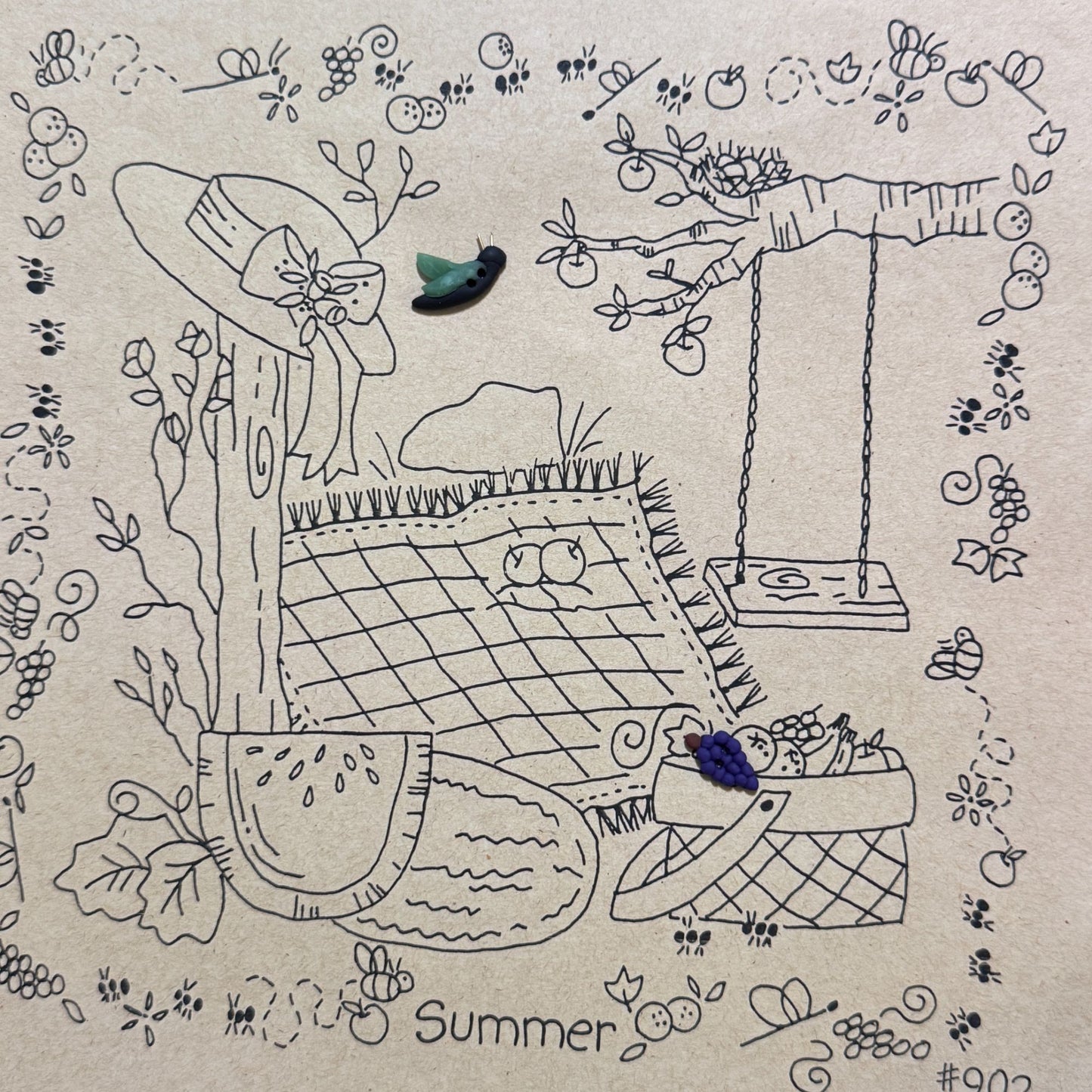 Cotton Way Season to Season Stitchery Embroidery Pattern Summer Country Charms