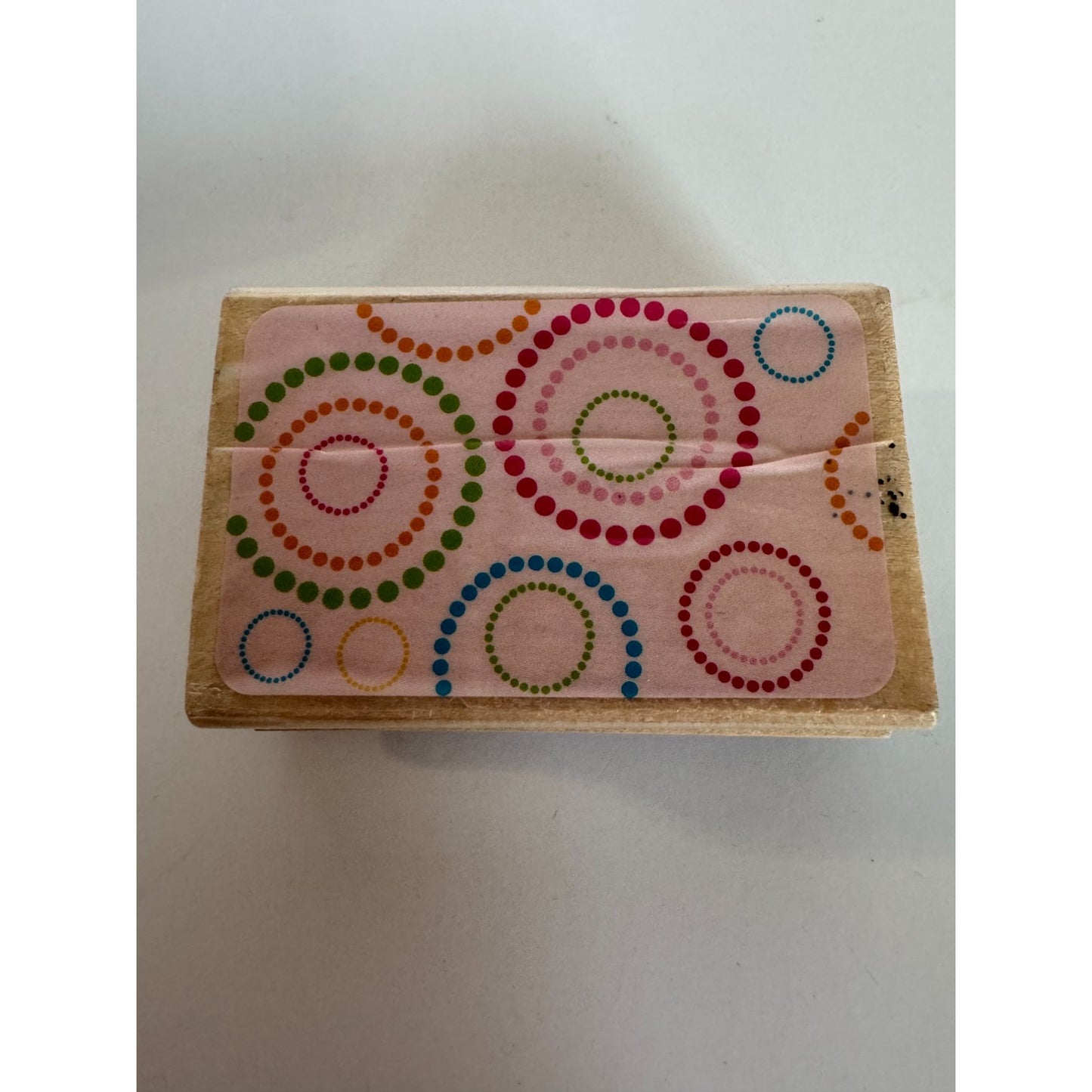 Spiral Confetti Rubber Stamp Circles Party Celebration Card Making Background