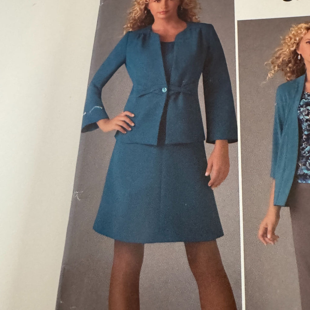 Simplicity Sewing Pattern 2474 Jacket Dress Top Pants Outfit Plus Size 20W-28W