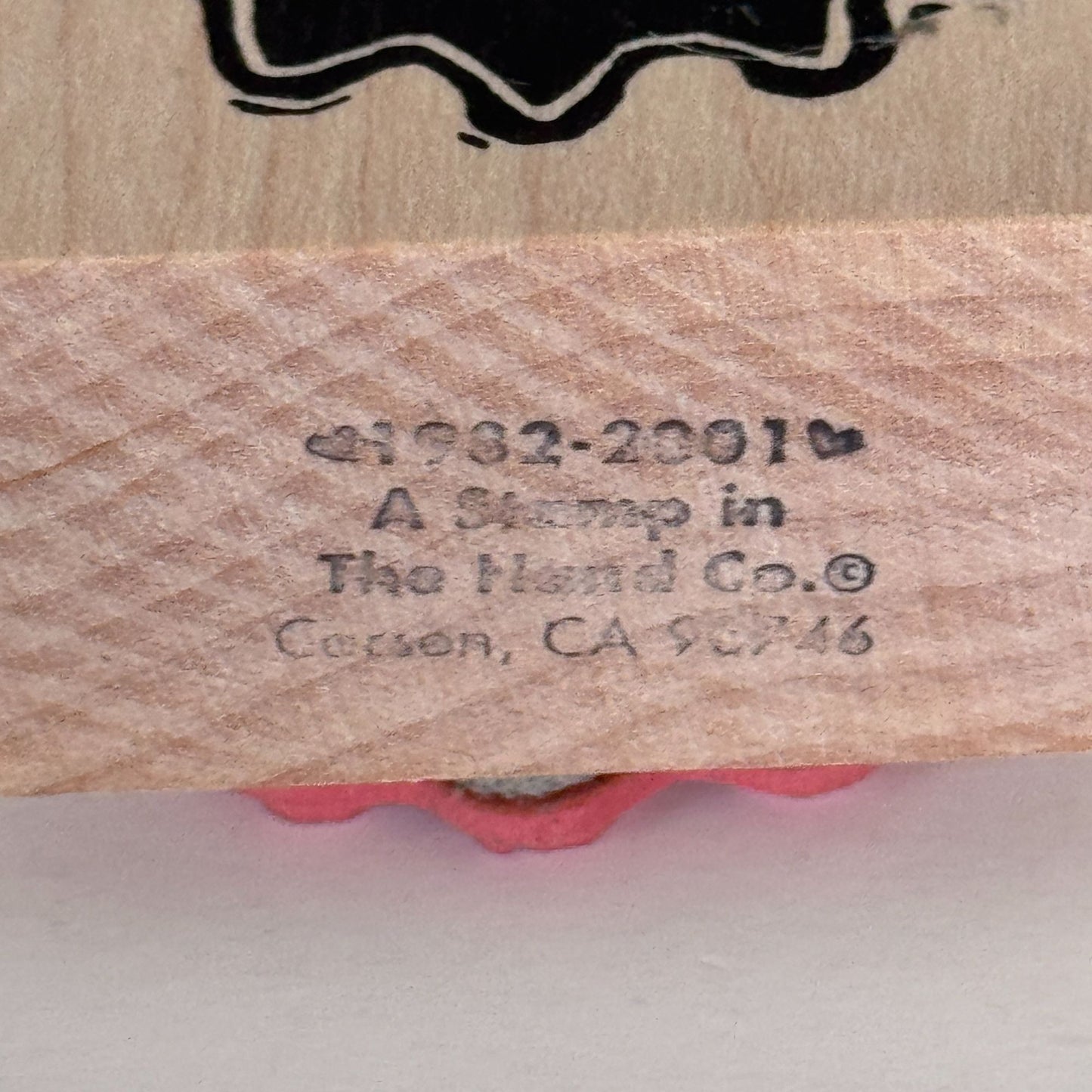 A Stamp In The Hand Rubber Stamp Abstract Ink Blot Wavy Outline Doodle Splash