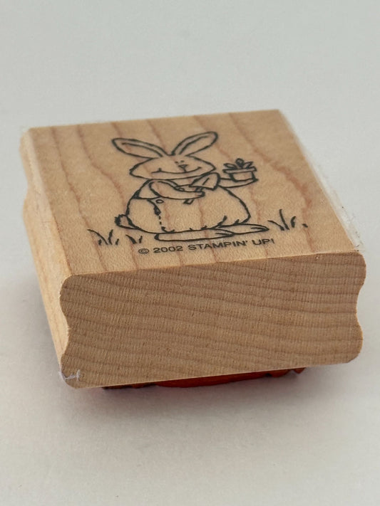 Stampin Up Rubber Stamp Bunny Rabbit Gardener Garden Card Making Easter Spring