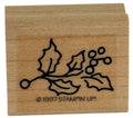Stampin Up Rubber Stamp Holly Berry Berries Christmas Card Making Holidays Craft
