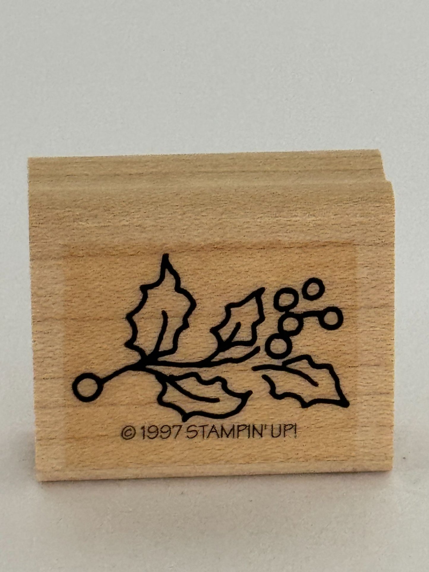 Stampin Up Rubber Stamp Holly Berry Berries Christmas Card Making Holidays Craft