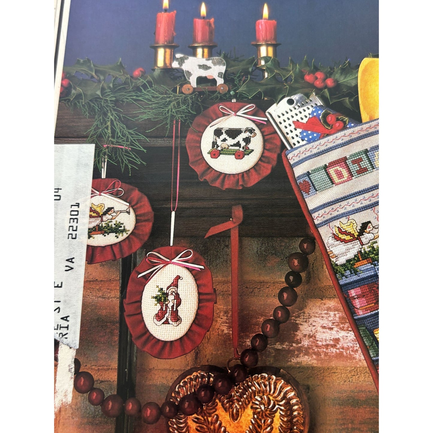 Cross Stitch and Country Crafts Magazine Holiday Stocking Christmas July 1987