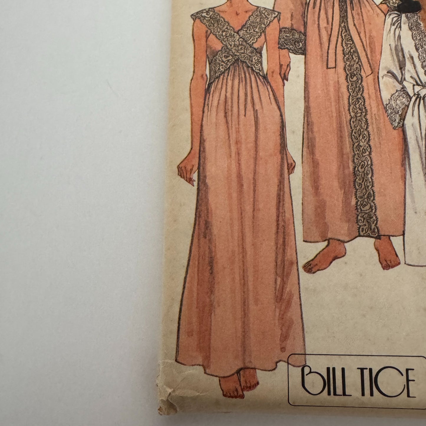 McCalls Sewing Pattern 8795 Misses Robe Nightgown Pajamas Size 12 Vintage 1980s