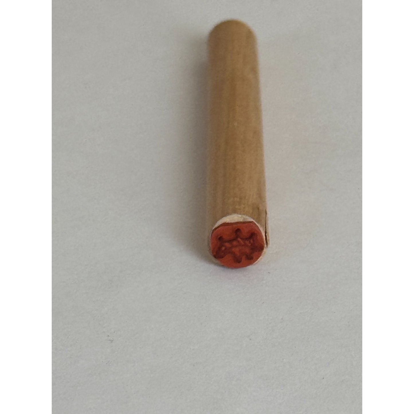 Judith Stick Rubber Stamp Holly Leaf Christmas Card Making Holidays Dowel Small