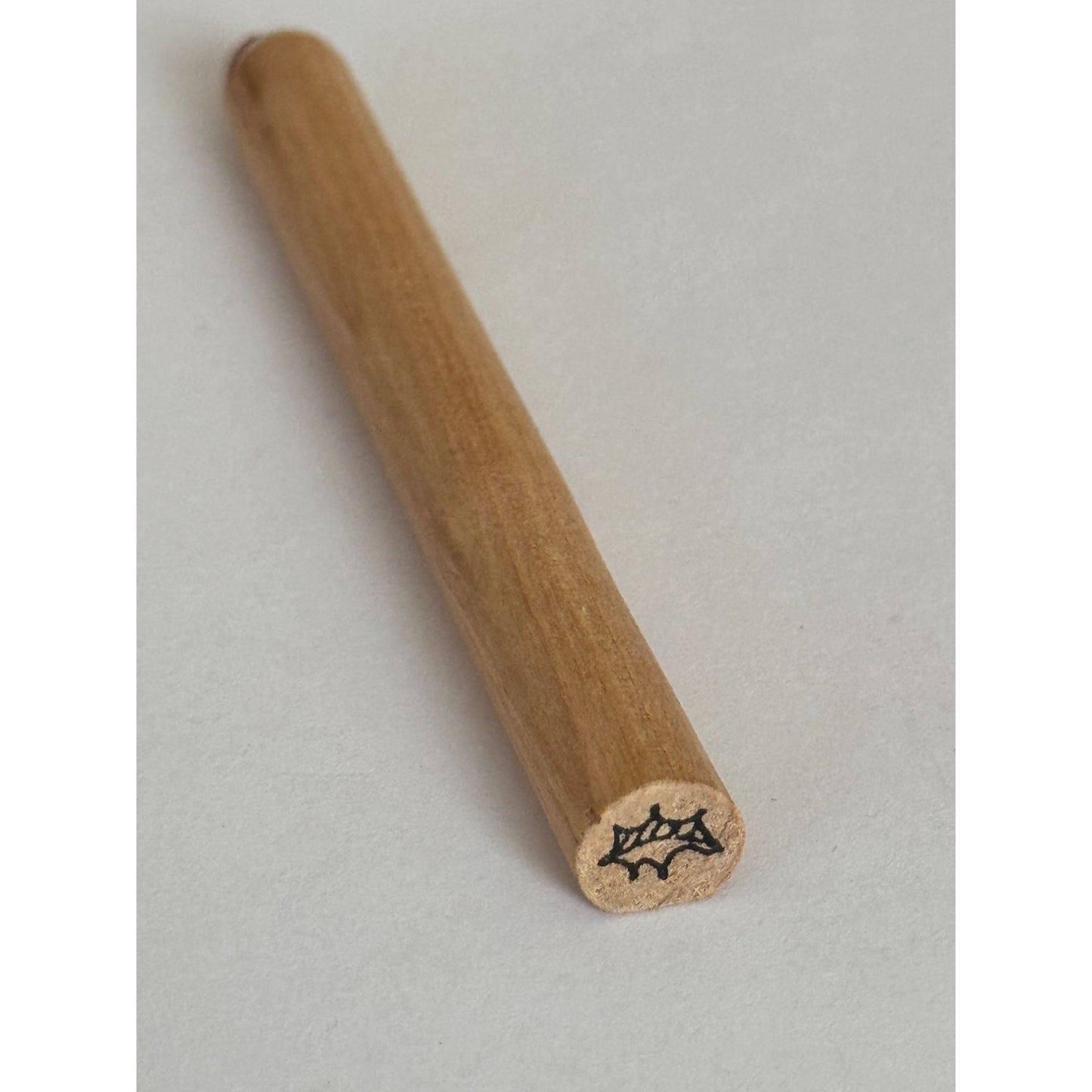 Judith Stick Rubber Stamp Holly Leaf Christmas Card Making Holidays Dowel Small