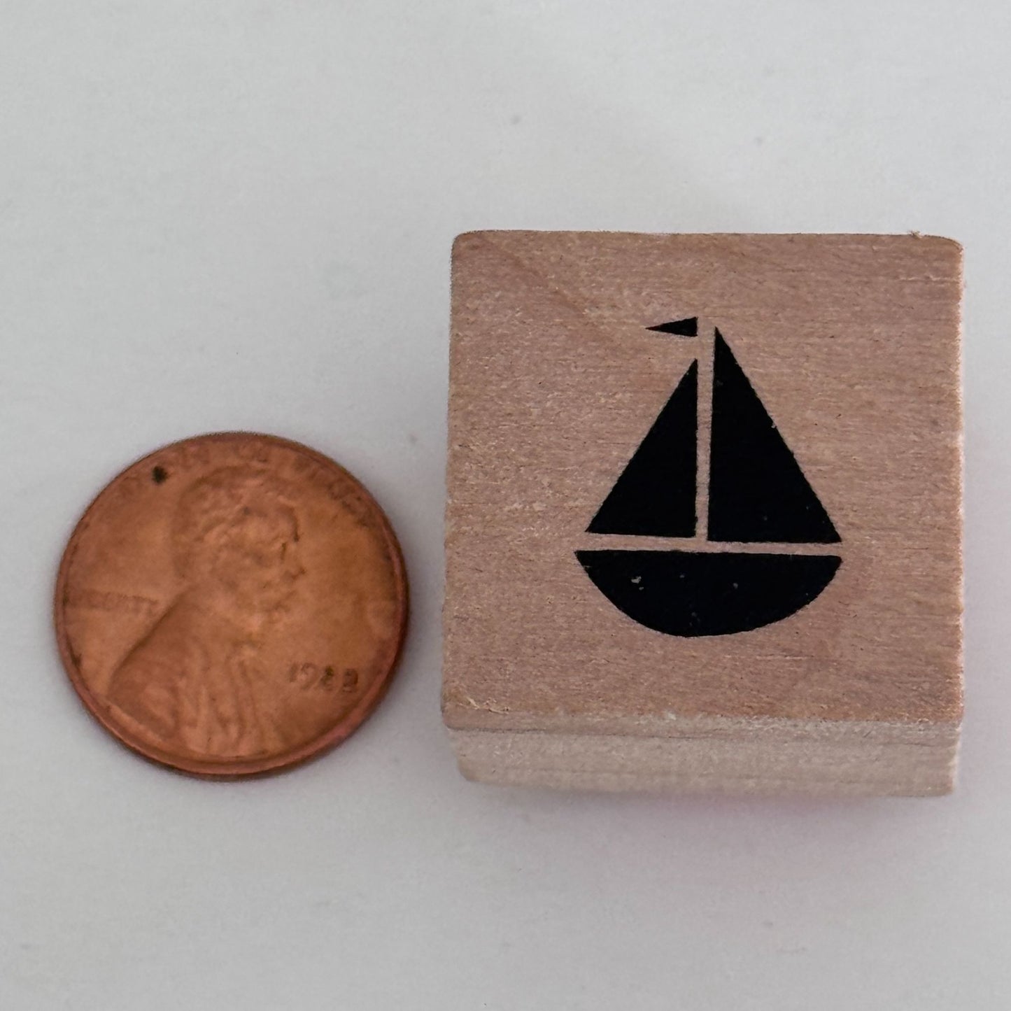 Sailboat Rubber Stamp Nautical Coastal Beach Summer Small Craft Cardmaking Scrapbooking