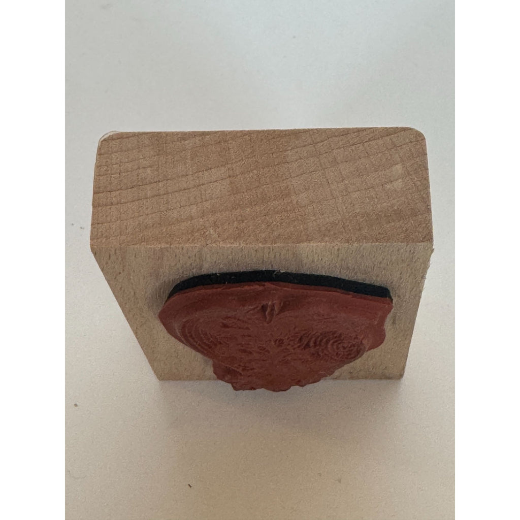 Floral Hat Wooden Rubber Stamp Mothers Day Easter Hat Spring Victorian Fashion