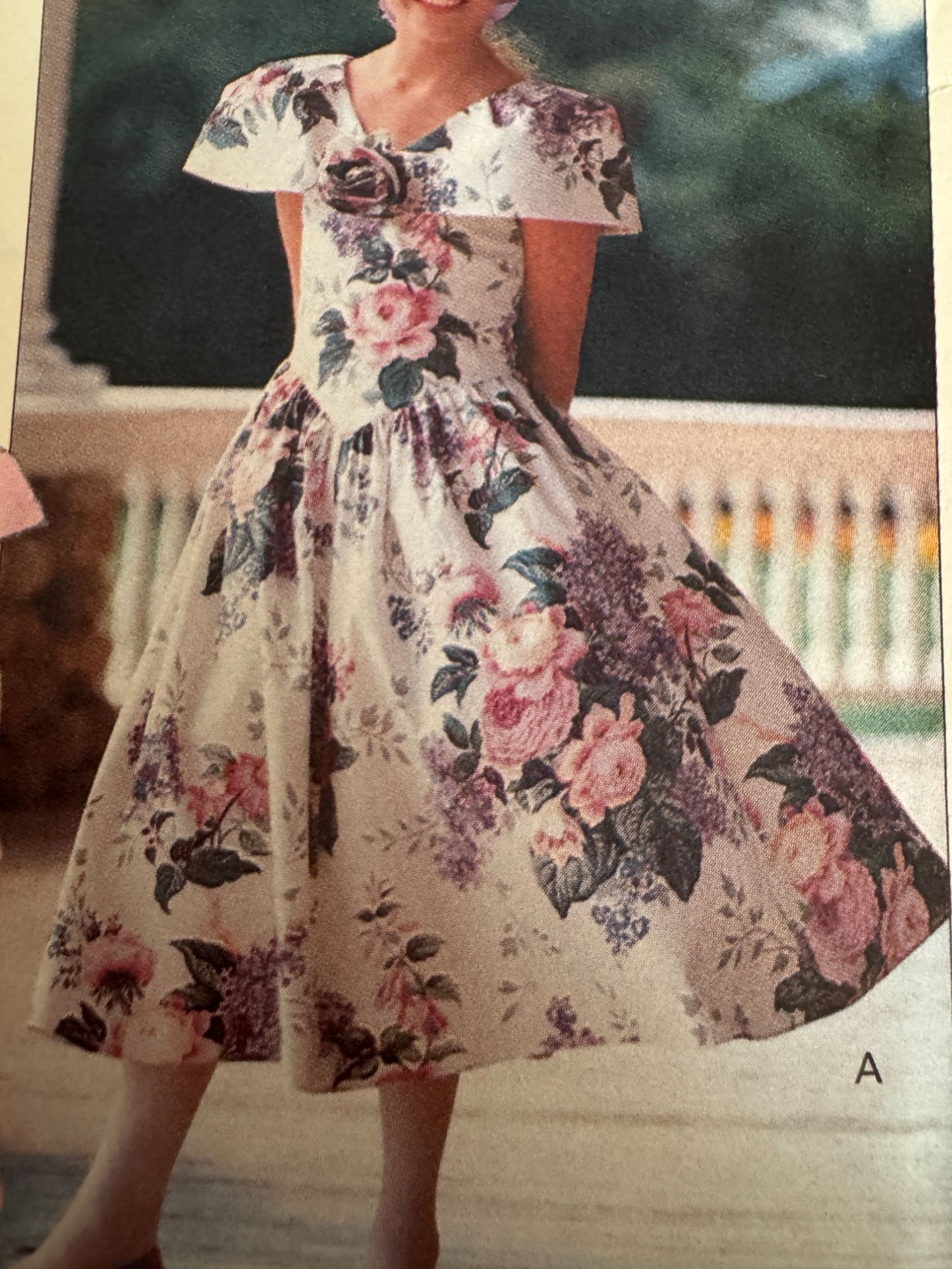 Butterick Sewing Pattern 5340 Girls Dress Spring Easter Party Easy 7 8 10 90s UC