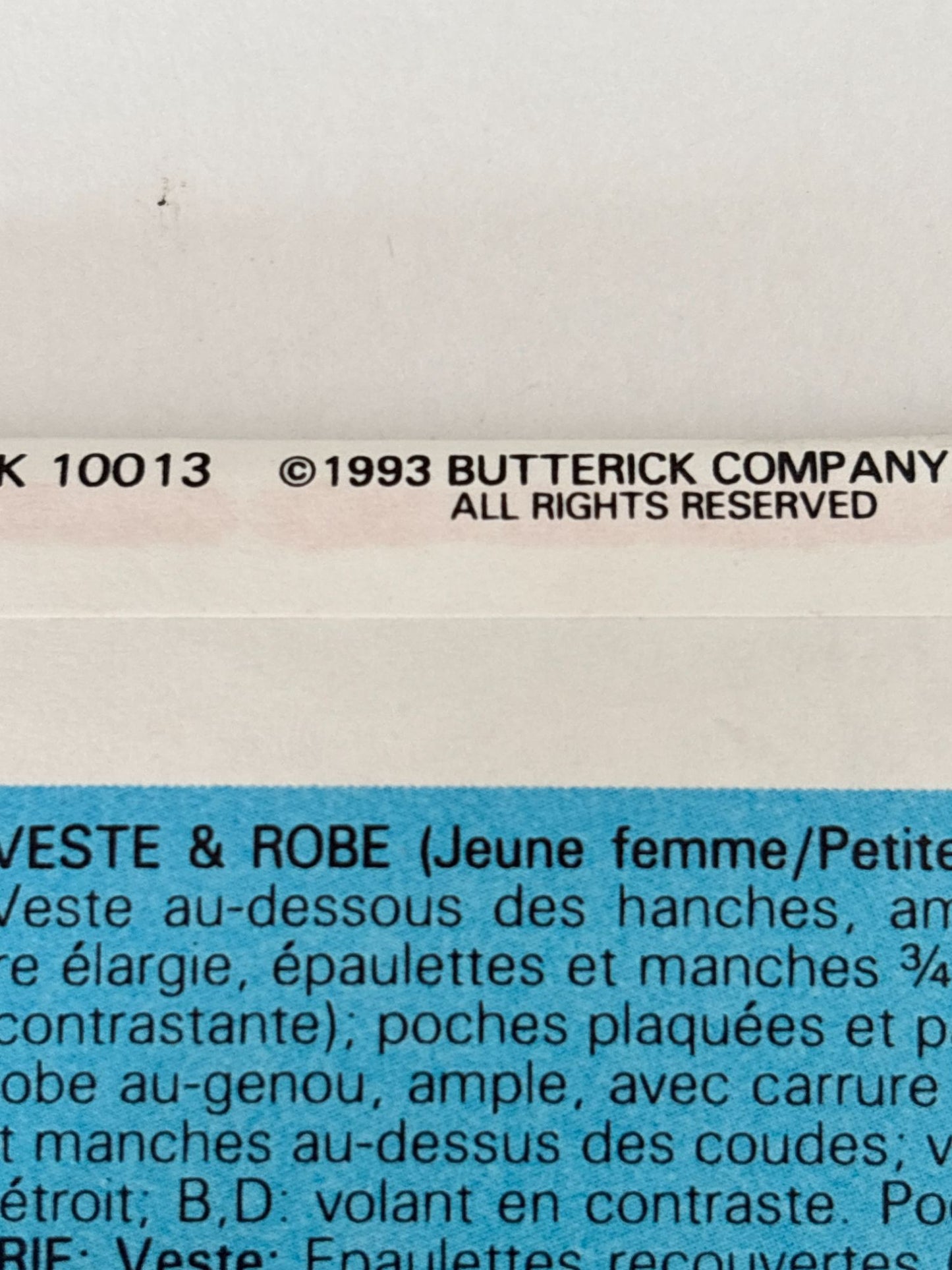 Butterick Sewing Pattern 6643 90s Jacket Dress Flounce Hem 1990s 6 8 10 Uncut