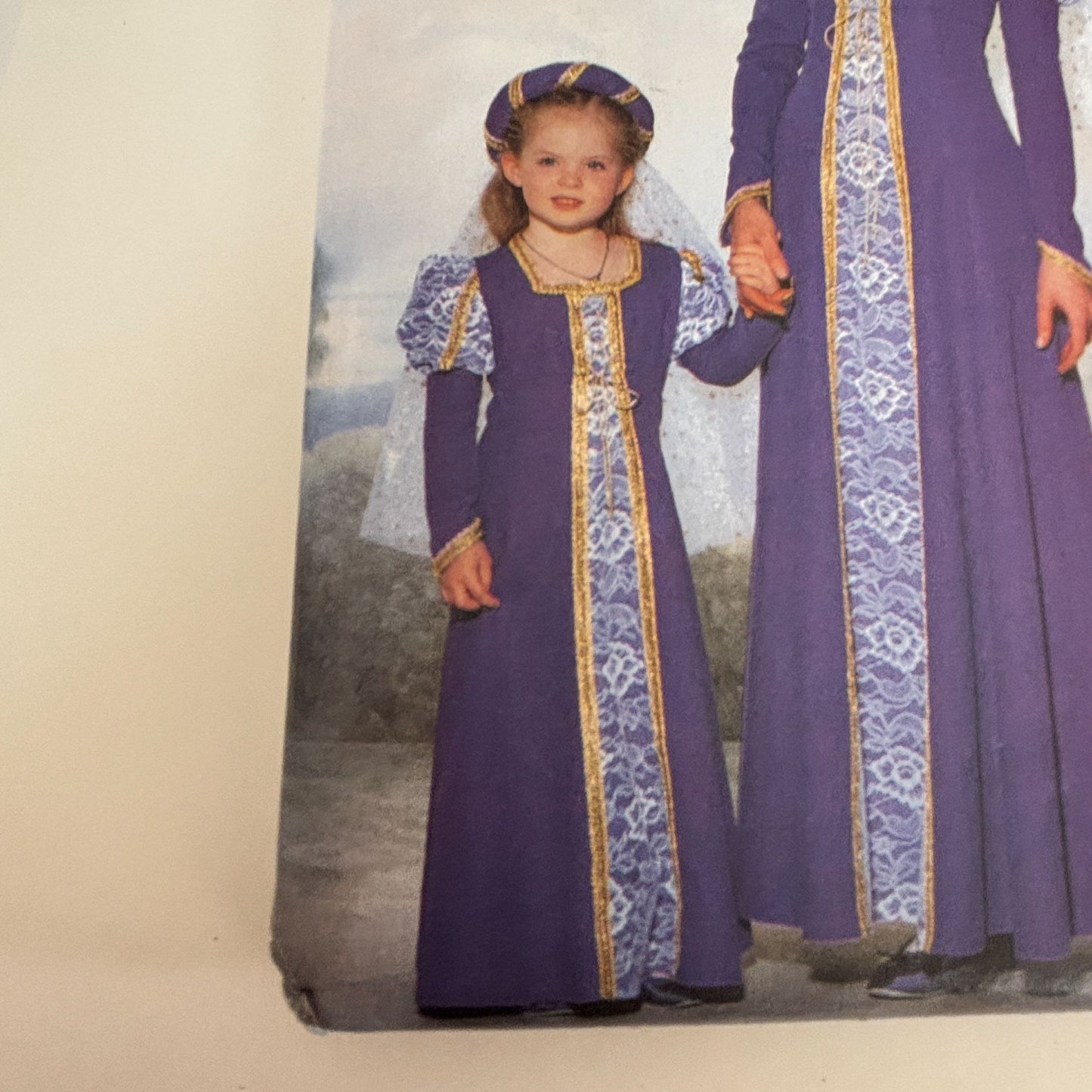 Butterick Sewing Pattern 6203 Renaissance Costume Dress Gown Girls Misses Uncut Halloween Ren Fair