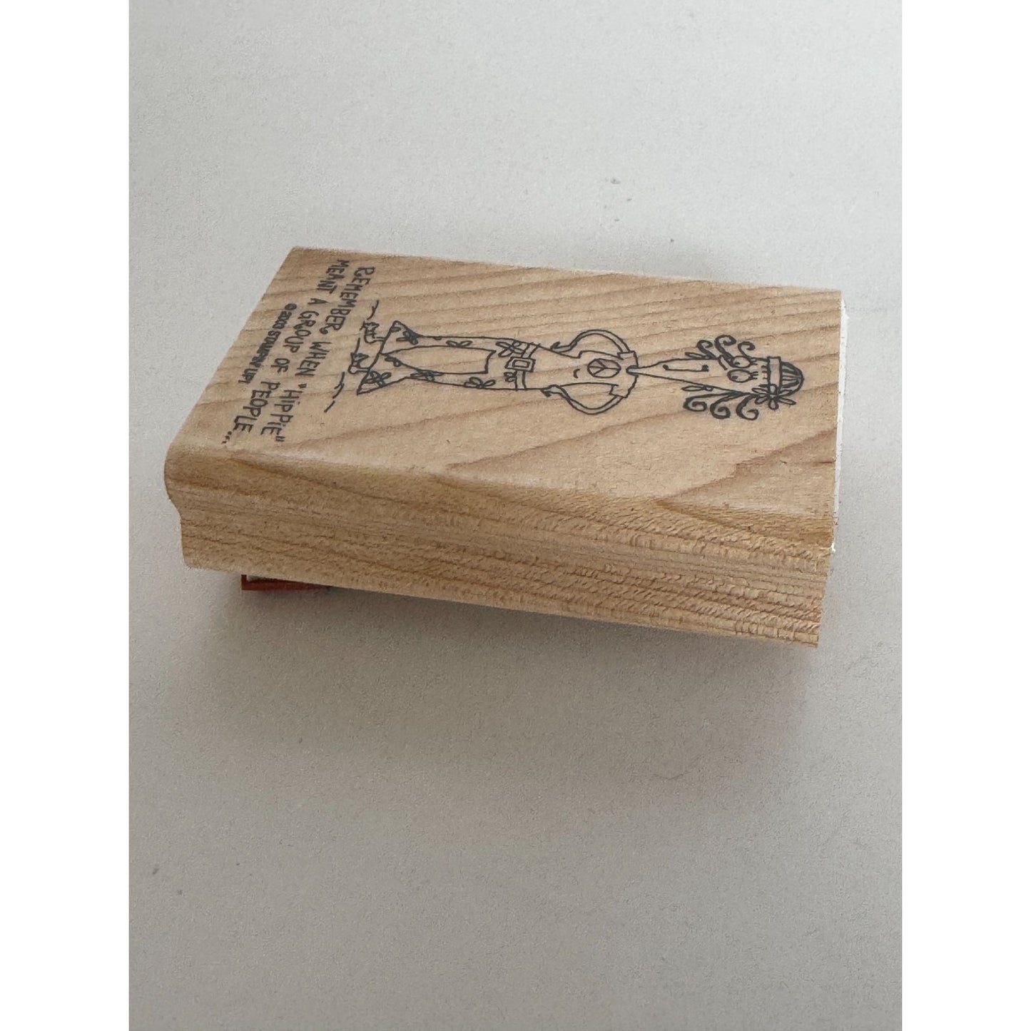 Stampin Up Birthday Card Making Words Funny Hippie Pun Funny Humor Sentiment Hip