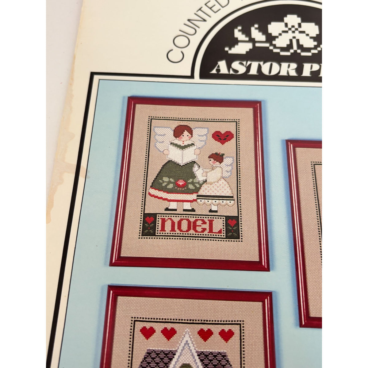 Astor Place Cross Stitch Pattern Leaflet Book 27 Noel Trio Christmas Display Set