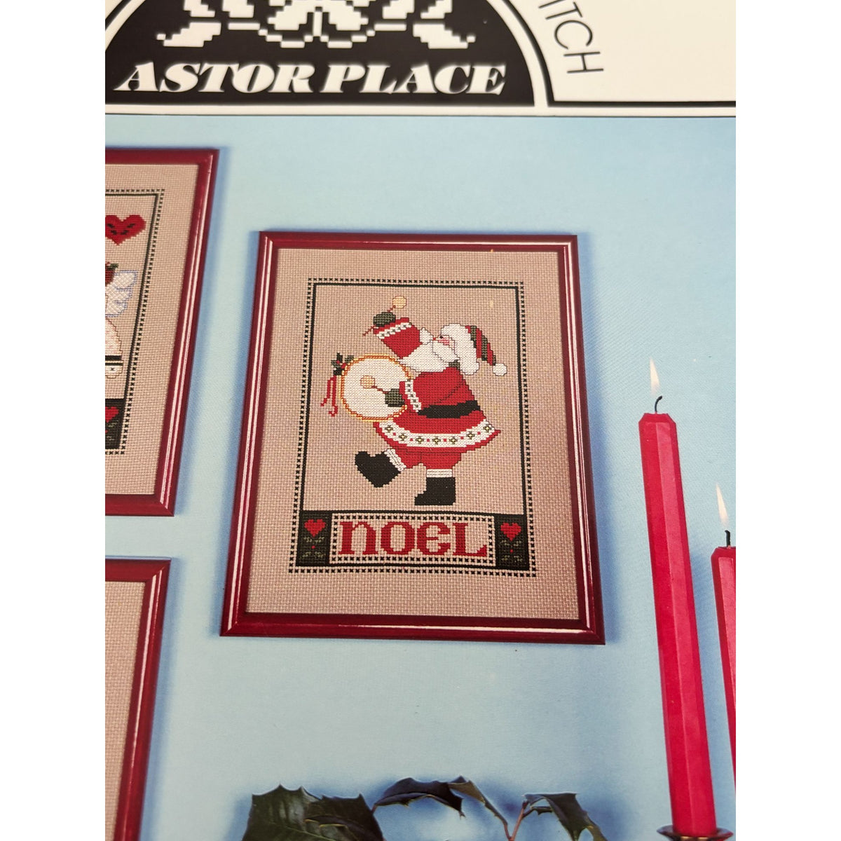 Astor Place Cross Stitch Pattern Leaflet Book 27 Noel Trio Christmas Display Set