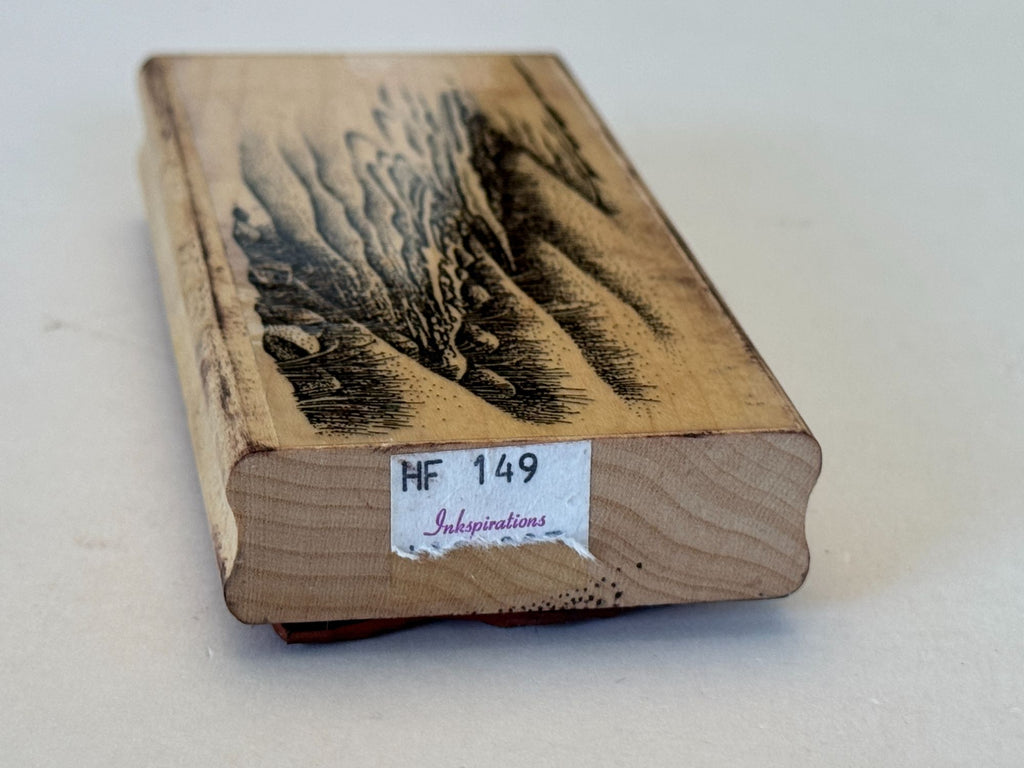 Stampscapes Rubber Stamp Waterside Bluff Rt. Right Landscape Scene Maker 149F