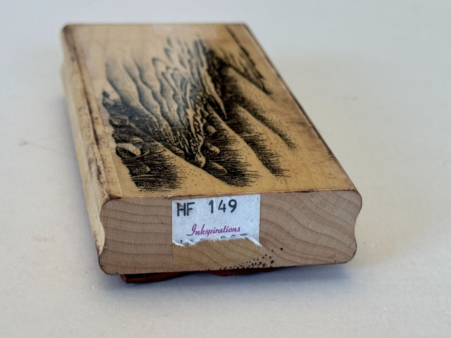 Stampscapes Rubber Stamp Waterside Bluff Rt. Right Landscape Scene Maker 149F