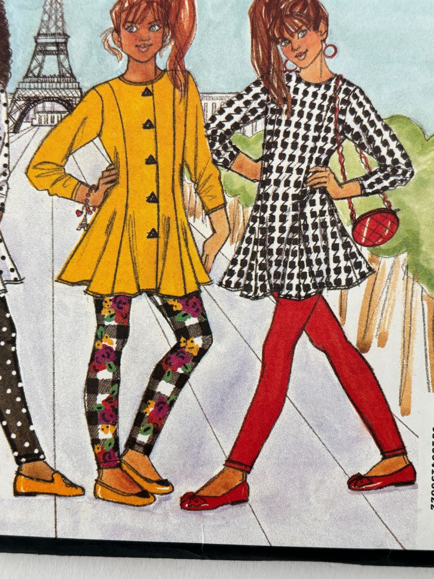 Butterick Busybodies Sewing Pattern 6294 Girls Top Skirt Leggings 90s Easy 12 14