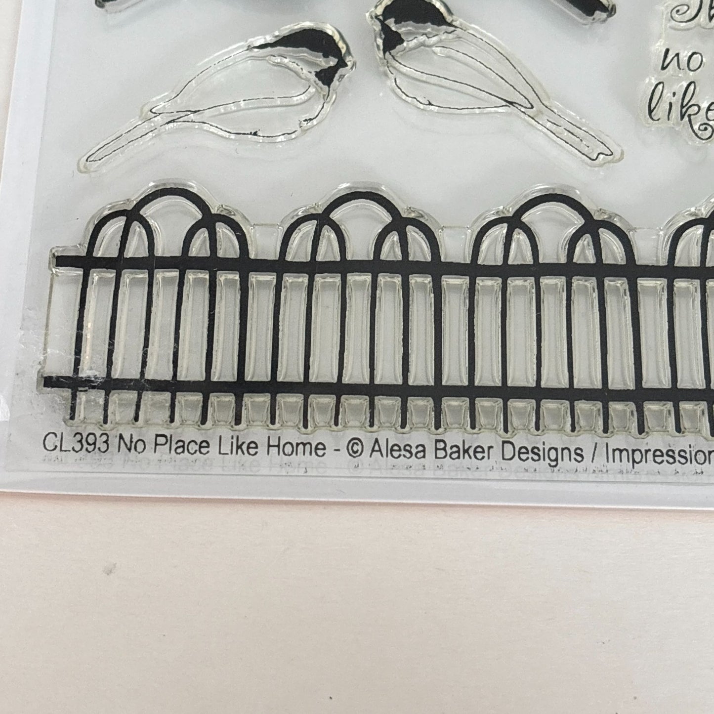 Impression Obsession Clear Rubber Stamps Birds Real Estate Sentiments Housewarming Cardmaking Words We Moved