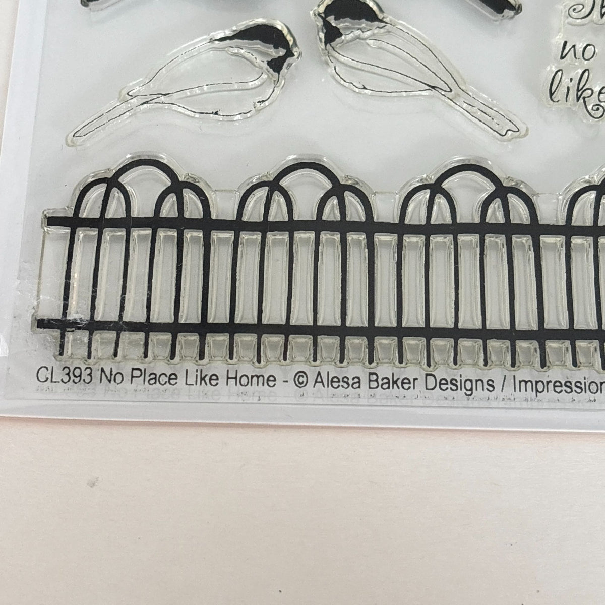Impression Obsession Clear Rubber Stamps Birds Real Estate Sentiments Housewarming Cardmaking Words We Moved