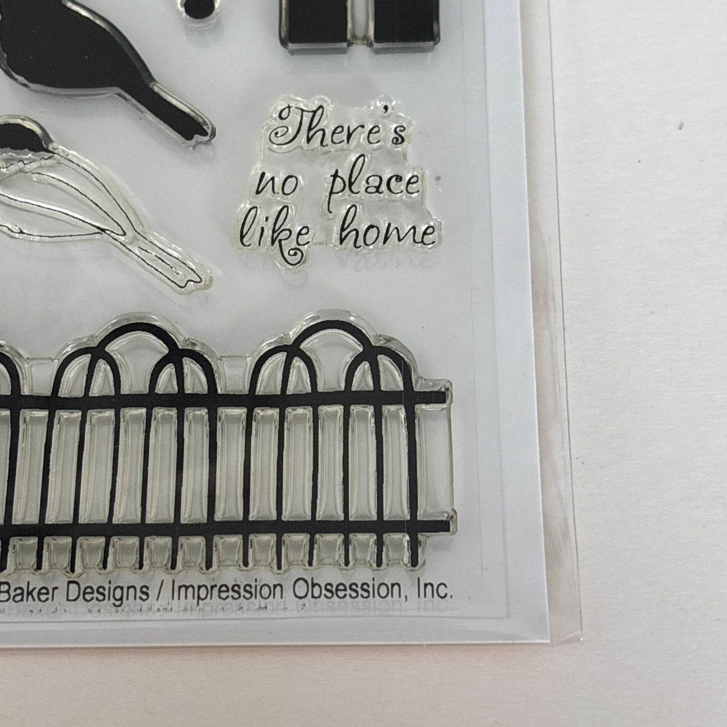Impression Obsession Clear Rubber Stamps Birds Real Estate Sentiments Housewarming Cardmaking Words We Moved